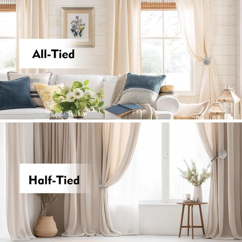Magnetic Curtain Tiebacks 2Pack, Sparkling Crystal Flower Magnetic Tiebacks for Curtains with High-Elastic Spring Wire Rope for Home Office Decoration, No Drilling Needed in Saudi Arabia