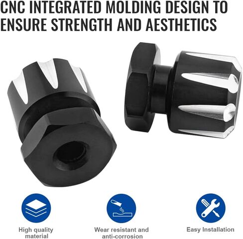 Zhisheng 2Pcs Motorcycle Solo Mounting Nuts Bolts Black&White for Harley CVO ultra Classic Electra Glide FLHTCUSE/2/3/4/5/6/7/8 2006-2013, FLHTCUSE5 2010, Limited FLHTKSE 2021-2022 in Saudi Arabia