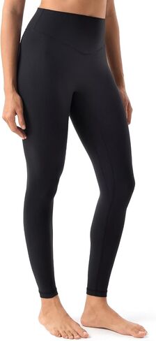 YUNOGA HugMotion Women's No Front Seam Leggings 25" Inseam - High Waisted Tummy Control Seamless Workout Gym Yoga Pants in Saudi Arabia