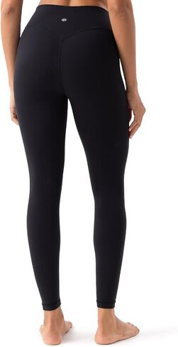 YUNOGA HugMotion Women's No Front Seam Leggings 25" Inseam - High Waisted Tummy Control Seamless Workout Gym Yoga Pants in Saudi Arabia