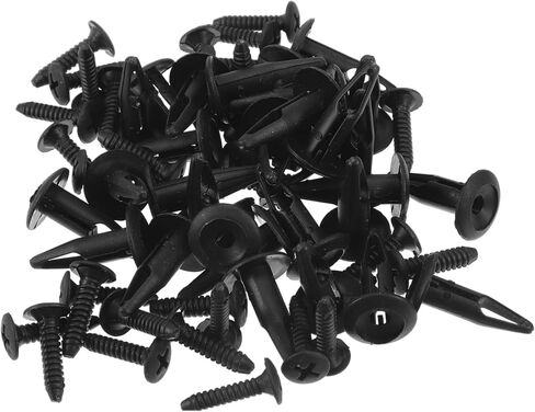 Car Front Fender Skirt Clip for Chrysler 200 2011-2014 Durable No.N803946S/6502871 | Bumper Push Type Plastic Retainer Rivets Black 100 Pcs in Saudi Arabia