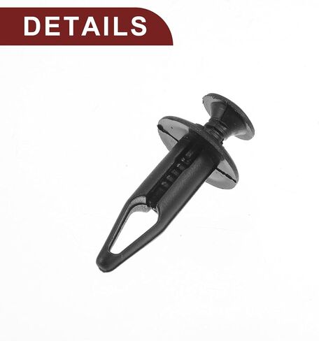 Car Front Fender Skirt Clip for Chrysler 200 2011-2014 Durable No.N803946S/6502871 | Bumper Push Type Plastic Retainer Rivets Black 100 Pcs in Saudi Arabia