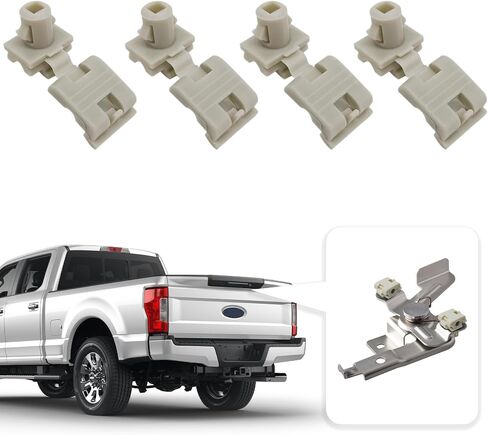 4 قطع مشابك قضيب قفل الباب الخلفي، مشابك قضيب قفل باب السيارة، متوافقة مع Ford F150 F250 F350 Super Duty، تحل محل #16629990 16675980 in Kuwait