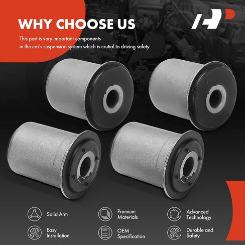 A-Premium 4 x Front Lower Control Arm Bushing Kit, Compatible with Chevrolet Malibu, Impala, Camaro, Caprice, Astro, Bel Air, Biscayne, Chevelle, Commercial Chassis, El Camino, Kingswood & Buick Regal in Saudi Arabia