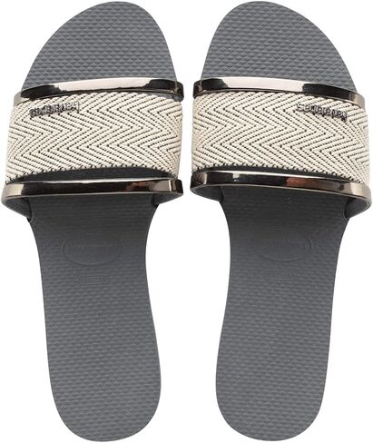 شبشب You Rio للنساء من Havaianas - صنادل نسائية بحزام على شكل حرف T - أزرق مائي، 10W - 8M in Kuwait