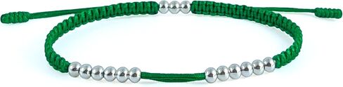 15 Beads Sterling Silver Golf Scorekeeper Bracelet for Men & Women—12 Scoring Beads Graceful Handmade Braided Adjustable Swing Counter—Premium Golf Enthusiasts Gift Accessory Durable and Stylish in Kuwait