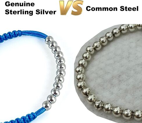 15 Beads Sterling Silver Golf Scorekeeper Bracelet for Men & Women—12 Scoring Beads Graceful Handmade Braided Adjustable Swing Counter—Premium Golf Enthusiasts Gift Accessory Durable and Stylish in Kuwait