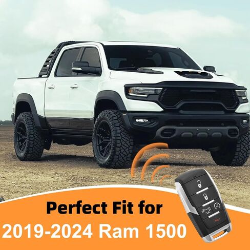 Remote Smart Key Fob Fits for RAM 1500 Pickup 2019-2024, FCC ID:OHT-4882056,P/N:68291691AD,68442909AB,68575604AA Car Keyless Entry Remote Control Replacement 433Mhz 4+1 Button in Kuwait
