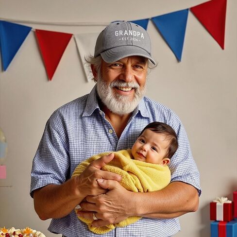 New Grandpa Gifts, First Time 2026 Promoted to Grandpa to be Gifts, Grandfather Hat, Adjustable Baseball Caps in Saudi Arabia