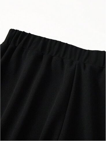 GORGLITTER Women's Elastic Wide Leg Palazzo Pants High Waisted Stretchy Front Seam Business Casual Pants in Kuwait