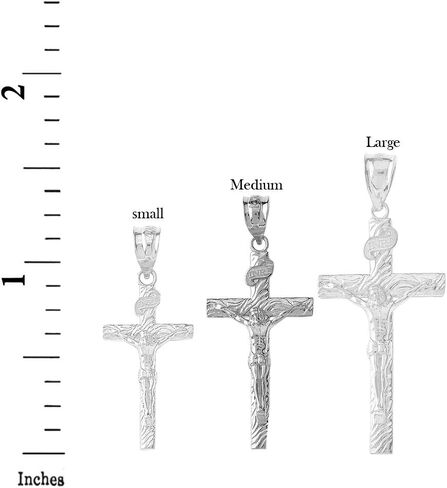 Claddagh قلادة متقاطعة من الذهب الصلب 925 من الفضة الاسترليني والخشب المزخرف (1.40 بوصة) in Saudi Arabia