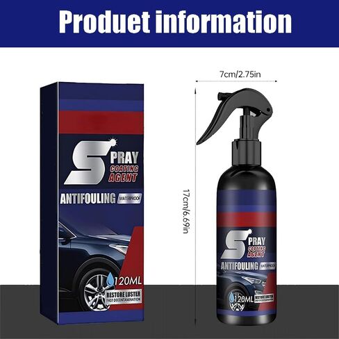 Multi-Functional Coating Renewal Agent, 3 in 1 High Protection Quick Coating Spray, Spray Coating Agent, Ceramic Coating, Car Scratch Repair Wax (1PCS) in Kuwait