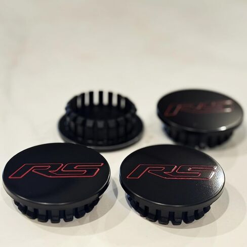 4PCS 59mm 2.32 inch Wheel Center Cap Hub Covers 4pcs Tire Valve Stem Cap Covers Compatible with Chevy Camaro Equinox Trax Cruze Malibu Impala Volt Grand Accessories (Red Silver) in Saudi Arabia