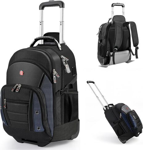 star cloud Rolling Backpack with Wheels, Water-Resistant Carry-On Bag (Rolling Backpack With TSA Lock) in Kuwait