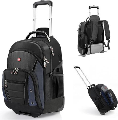 حقيبة ظهر متدحرجة بعجلات من ستار كلاود، حقيبة حمل مقاومة للماء (حقيبة ظهر متدحرجة مع قفل TSA) in Kuwait