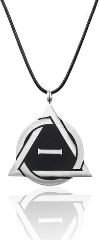 Therian Necklace, Stainless Steel Therian Pride Symbol Pendant, Identity Necklace for Therianthropy in Saudi Arabia