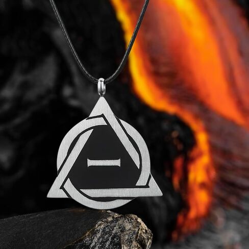 Therian Necklace, Stainless Steel Therian Pride Symbol Pendant, Identity Necklace for Therianthropy in Saudi Arabia