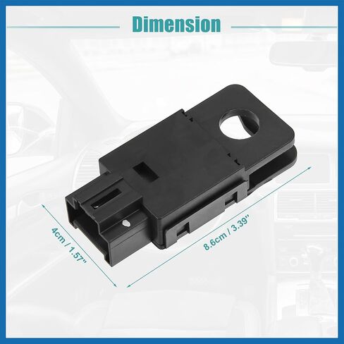 Brake Light Switch Stop Light Switch Sensor Fit for Chevrolet Silverado 1500 2500 3500 No.15137492/15839548 - Pack of 1 Black Item Replacement in Saudi Arabia