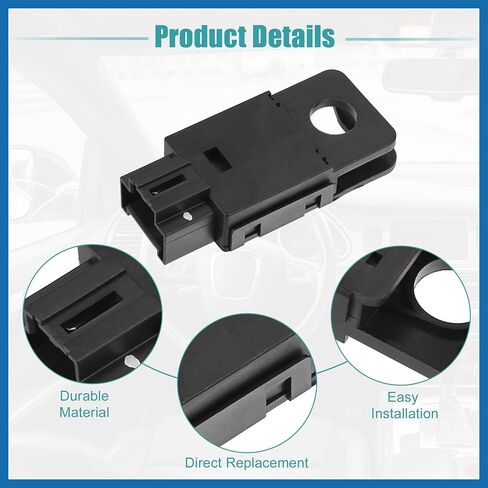 Brake Light Switch Stop Light Switch Sensor Fit for Chevrolet Silverado 1500 2500 3500 No.15137492/15839548 - Pack of 1 Black Item Replacement in Saudi Arabia