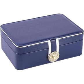 Double Layer PU Large Capacity Earrings Box Earrings Ring Multifunctional Box in Saudi Arabia