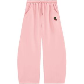 Aelfric Eden Cherry Embroidery Baggy Barrel Sweatpants Wide Leg Pants Open Bottom Casual Y2K Athletic Lounge Sports Trousers in Saudi Arabia