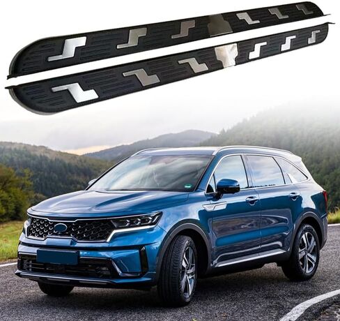 خطوات جانبية مناسبة لملحقات لوح الجري KIA Sorento 2021-2025 Nerf Bar in Saudi Arabia
