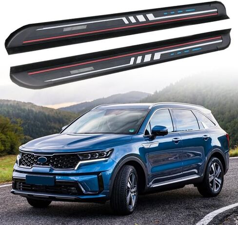 خطوات جانبية مناسبة لملحقات لوح الجري KIA Sorento 2021-2025 Nerf Bar in Saudi Arabia
