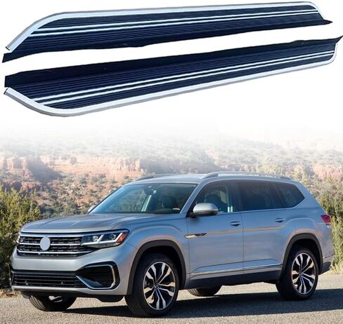خطوات جانبية مناسبة لسيارة VW Atlas 2018-2024 2025 S SE SEL لوحة الجري Nerf Bar in Saudi Arabia