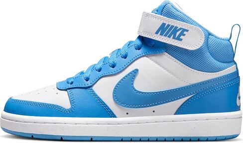 Nike Court Borough Mid 2 Sneakers for Unisex-Children, White Blue Beyond, 25.0 cm in Saudi Arabia