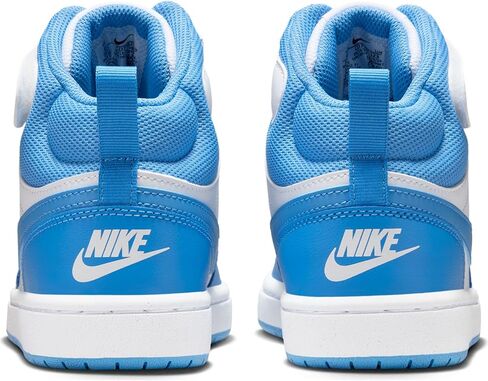 Nike Court Borough Mid 2 Sneakers for Unisex-Children, White Blue Beyond, 25.0 cm in Saudi Arabia