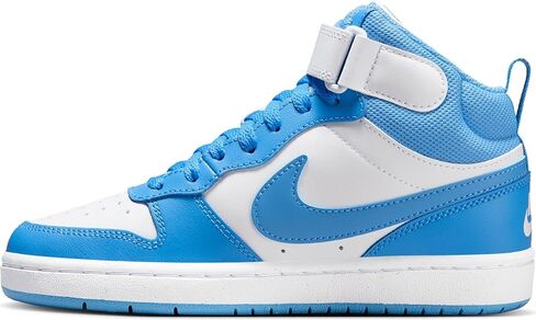 Nike Court Borough Mid 2 Sneakers for Unisex-Children, White Blue Beyond, 25.0 cm in Saudi Arabia