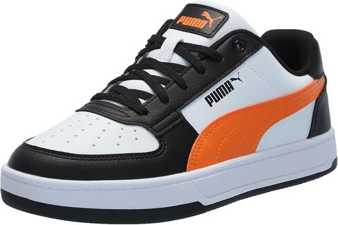 PUMA Unisex-Child, Caven 2.0, PUMA White-Rickie Orange-PUMA Black, Big Kid 4 in Saudi Arabia