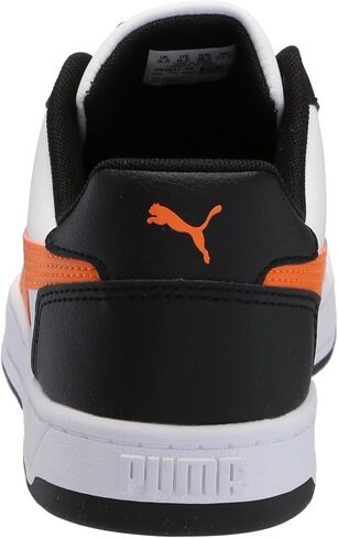 PUMA Unisex-Child, Caven 2.0, PUMA White-Rickie Orange-PUMA Black, Big Kid 4 in Saudi Arabia