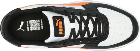 PUMA Unisex-Child, Caven 2.0, PUMA White-Rickie Orange-PUMA Black, Big Kid 4 in Saudi Arabia