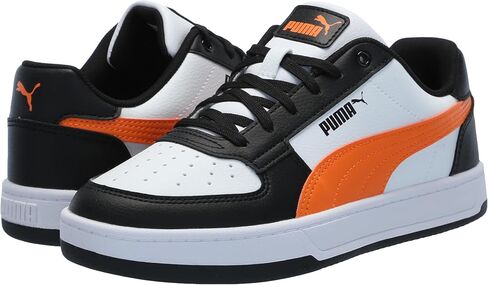 PUMA Unisex-Child, Caven 2.0, PUMA White-Rickie Orange-PUMA Black, Big Kid 4 in Saudi Arabia