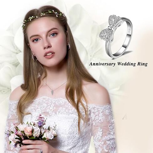 Cubic Zirconia Promise Rings, Stackable Wedding Bands, Infinity Forever Love Knot Ring in Saudi Arabia