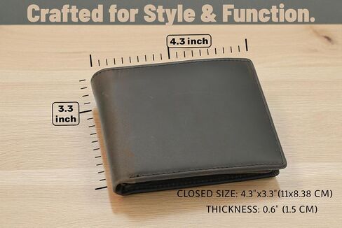 Custom Wallet for Men Personalized Engraved for Men Ideal Gift for Father (Black) in Saudi Arabia
