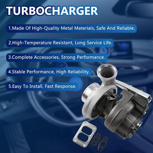 HX35W Turbocharger w/Gasket Fits for Cummins Dodge Ram 2500 3500 1999 2000 2001 2002 5.9L l6 Diesel Turbocharged OE 3590104 3590105 3800797 3800799 3800397 3592767 3592766 HX35W in Saudi Arabia