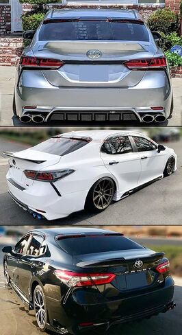 Premium JDM Gloss Black Rear Window Visor Deflector Roof Spoiler Compatible with 2018-2024 Toyota Camry in Saudi Arabia