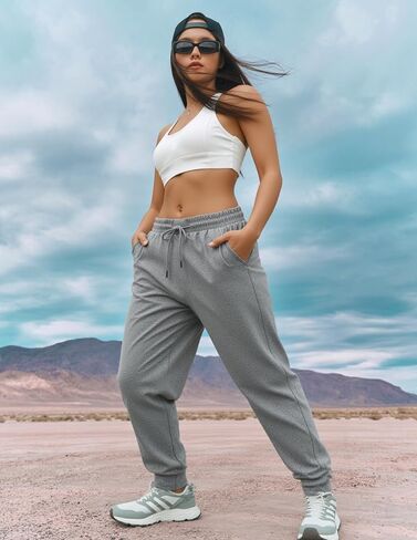 4 Pack Women's Joggers Pants Lightweight Sweatpants with Pockets for Running Yoga Workout in Saudi Arabia