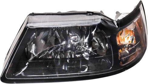 TRQ Driver & Passenger Headlight Assembly Set Fits 1999 2000 2001 2002 2003 2004 Ford Mustang FO2502177 FO2503177 in Saudi Arabia