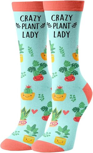HAPPYPOP Plant Gifts For Women - Plant Socks, Gift For Gardeners, Funny Gardening Sock For Nature Lovers in Saudi Arabia