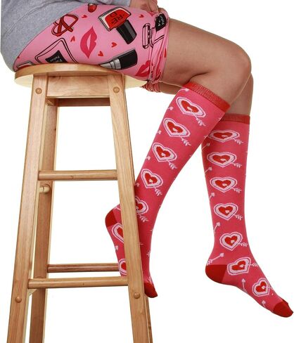 Gilbins Women Holiday Christmas Valentines Day Irish Patricks Halloween Knee High Gifts Socks 12-Pair in Saudi Arabia
