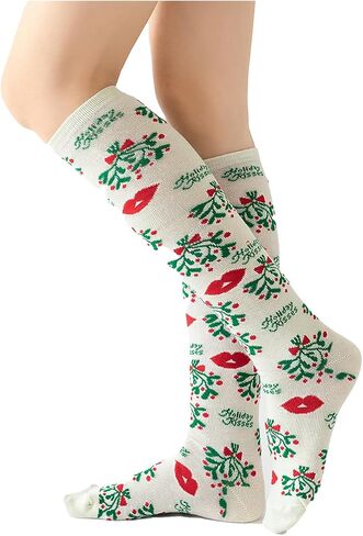 Gilbins Women Holiday Christmas Valentines Day Irish Patricks Halloween Knee High Gifts Socks 12-Pair in Saudi Arabia