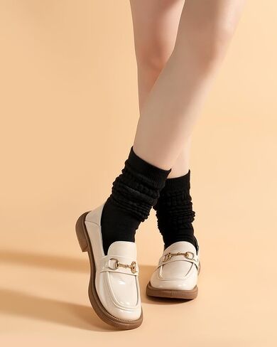 3 Pairs Slouch Socks Women, Long Winter Thigh High Boot Scrunch Socks, Warm Soft Slouchy Sock for Women Size 5-11 in Kuwait