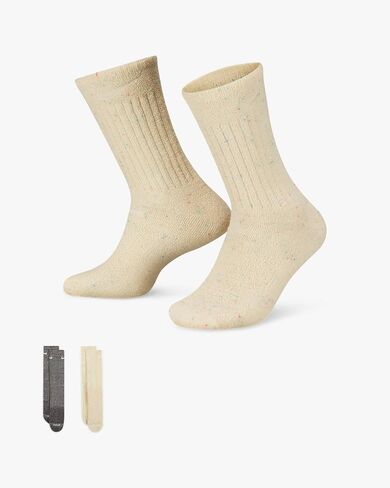 Nike Men's Everyday Plus Cushioned Training Crew Socks 2 Pairs (Multi(DM7086-902)/C, Large) in Saudi Arabia