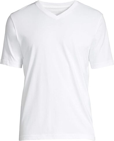Lands' End Men's Super-T Short Sleeve V-Neck T-Shirt in Saudi Arabia