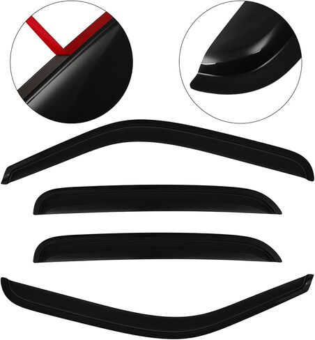Side Window Deflectors Rain Guards Vent Window Visors for Cadillac Escalade 2002-2006 for Chevrolet Tahoe 2000-2006 for GMC Yukon 2000-2006 Front Rear in Saudi Arabia