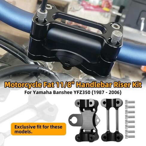 دراجة نارية الدهون 11/8 "المقود الناهض مقود المشبك تحويل جبل عدة لياماها بانشي YFZ350 YFZ 350 1987-2006 تحديد كتلة الملحقات in Kuwait