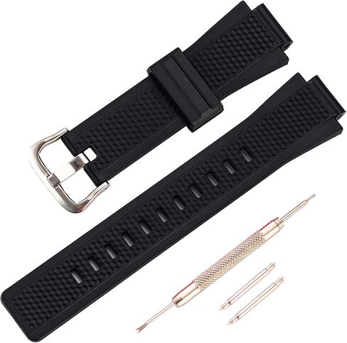 Soft Silicone Replacement Strap for Casio GST-B200 Men's Strap Watch Accessories in Saudi Arabia